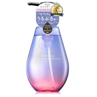 hiritu 平衡修護保濕鎖水胺基酸洗髮精 適用於乾枯受損髮絲 添加PPT多肽, 410ml, 1瓶
