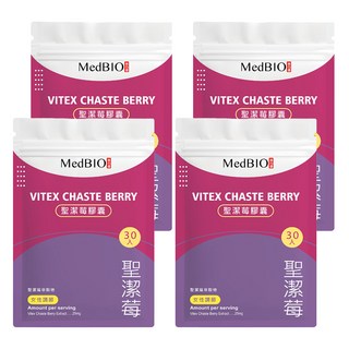 MedBIO 美百優 聖潔莓膠囊 女性調理 平衡荷爾蒙, 500mg, 30顆, 3包