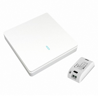 Neon 台灣霓虹 單開雙切隨意貼免佈線電源開關 平滑工藝 手感更佳 使用更好, 1組