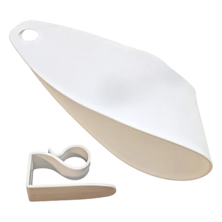 日式吹風機架 掛式吹風機收納, 白色, 1個