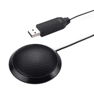 E-books 專業全指向多人會議室麥克風 SS26, USB隨插即用, 語音清晰, 商務會議適用, E-EPB231, 黑色