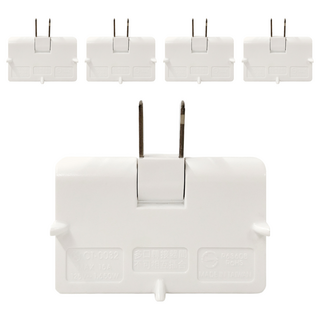 CENTENARY 成電牌 轉向三面插 3孔 CT-0032, 40.5mm, 白色, 5個