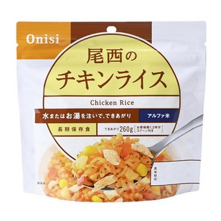 Onisi 尾西 沖泡即食飯 雞肉風味, 100g, 1包