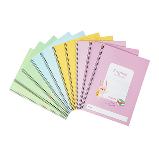 Tamsaa 小學英文螺旋筆記本, 混色, 10個