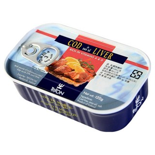 TRITON 鱈魚嫩肝, 富含維生素A和D, 120g, 12罐