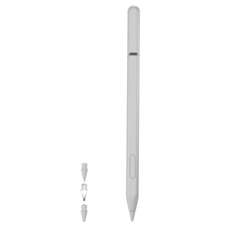 MAGEASY MAESTRO 磁吸 iPad 觸控筆 含3款筆頭筆頭收納設計, 1支, 白色