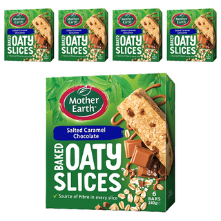 Mother Earth 烘焙燕麥棒 薄鹽焦糖巧克力, 240g, 5盒