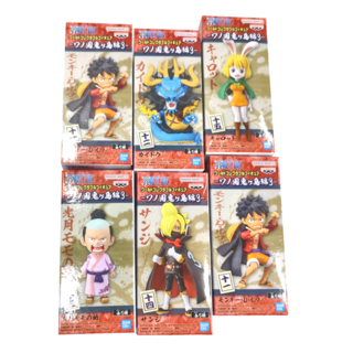 BANPRESTO 航海王 WCF 和之國鬼島篇3 6件組 手辦 模型 公仔, 1組