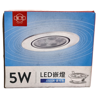 旭光 LED崁燈 崁孔7.5cm 5W 6500K 84 x 41mm, 晝光色, 1個