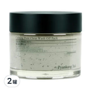 Pyunkang Yul 扁康率 毛孔淨化水洗泥膜 100g 含7種鎮定護理成分 舒適鎮定肌膚, 1罐, 2罐
