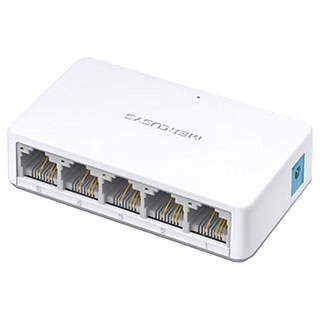 MERCUSYS 水星網路 5-Port 10/100Mbps Desktop Switch, 輕鬆有線網路擴展, 即插即用, 緊湊型設計, MS105, 1台