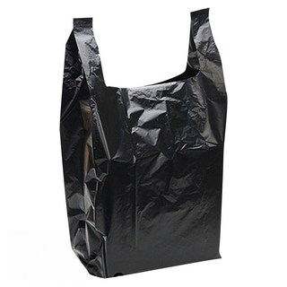 LIVENS 手提塑膠袋 5號 黑色, 25L, 200個