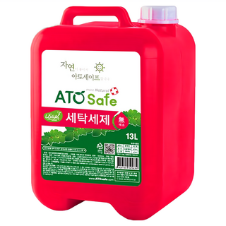 ATO Safe 洗衣精，強效去漬，溫和配方，清新香氛, 13L, 1桶