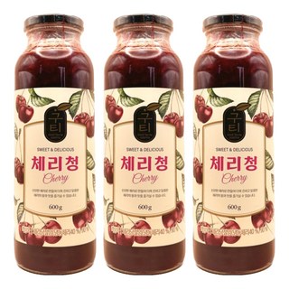 GOOTEA 櫻桃汁, 600g, 3瓶