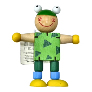 德德小品集 木製動物 青蛙，18個月以上, 1個