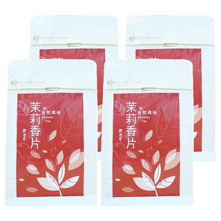 御茗園 鮮泡茶 茉莉香片茶 三角茶包, 茶香芬芳撲鼻, 熱泡冷泡不苦澀, 3g, 12包, 4袋