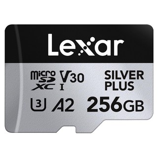 Lexar 雷克沙 Silver Plus MicroSDXC UHS-I(U3) A2 記憶卡, 256GB, 1個