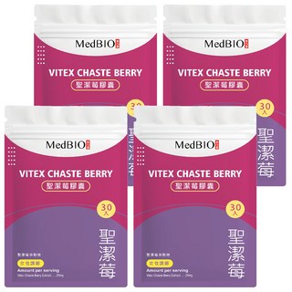 MedBIO 美百優 聖潔莓膠囊, 500mg, 30顆, 4包