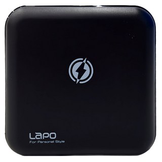 LaPO 多功能無線快充行動電源 Type-C + Lightning, WT-03CM, 夜幕黑