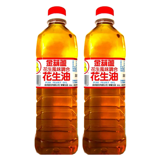 金葫蘆 花生風味 調和花生油, 600ml, 2桶