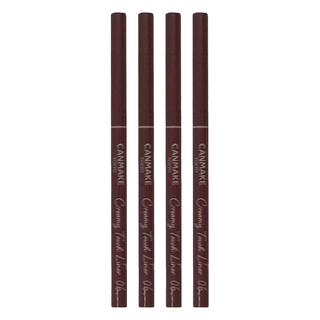 CANMAKE 激細滑順眼線膠筆 06優雅紫紅 1.5mm, 4件