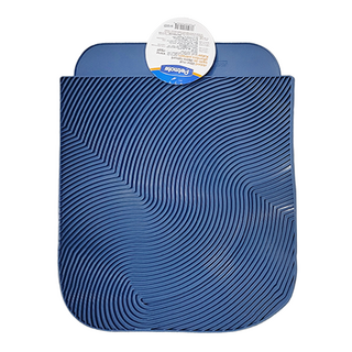 Petmate 稜紋形防汙貓砂踏墊 有助於保持清潔 減少貓砂亂跑, 藍色, 1個