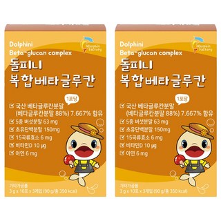 Dolphini 複合β-葡聚醣粉隨身包, 2入, 90g