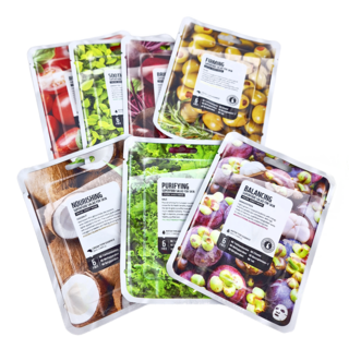 FARM SKIN 超級食物沙拉盒面膜組 - 多種口味, 7片, 1組