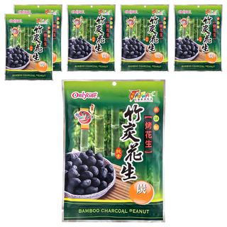 Onlyone 海龍王 竹炭花生 台灣製造 烘烤花生, 150g, 6包