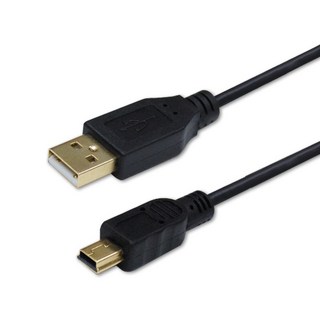 Cable 超強效抗干擾USB傳輸線 A公 Mini5P 80道超高密度遮蔽編織技術, 500cm, H-USBAM5PP05, 1條