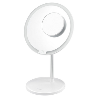 Kinyo LED磁吸兩用化妝鏡, 白色
