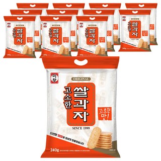 미왕 고소한 쌀과자, 240g, 12개