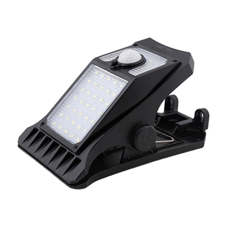 太陽能感應燈夾 黃色 369g, 1個