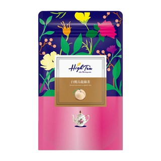 High Tea 伂橙 白桃烏龍綠茶, 2021年iTQI獲獎茶品, 香甜蜜桃風味, PLA三角立體茶包, 環保便利, 4g, 12包, 1袋