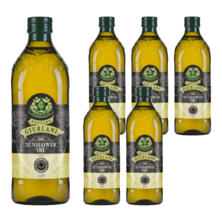 GIURLANI 喬凡尼 葵花油 義大利原裝進口, 1L, 6瓶