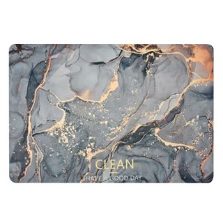 珪藻土浴室吸水軟墊，可水洗方便整理，天然橡膠珪藻泥，雙面防滑, 60 x 40cm, 流金大理石, 1個