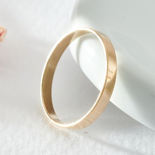 noid-b 女款 14K GF 黃金扁平戒指 2.25mm