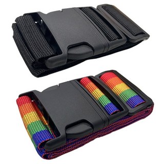 COMET 一字行李箱束帶 Set, 彩色 + 黑色, 165 x 5cm