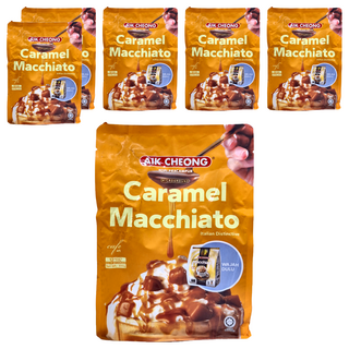 AIK CHEONG 益昌 南洋風文藝館 微磨咖啡 四合一 焦糖瑪奇朵風味 300g, 25g, 12包, 6袋