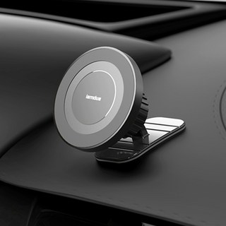 iamdue 車用MagSafe磁吸頭支架, 黑色, 1個