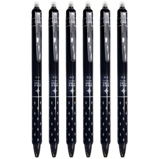 Tamsaa 可擦拭原子筆 0.5mm 6入, 黑色, 6個