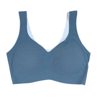 乳膠內衣 無鋼圈 運動內衣 BE2168, S, 藍