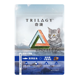 TRILOGY 奇境 無穀貓糧, 澳洲鮭魚 + 紐西蘭羊肺凍乾, 300g, 1包
