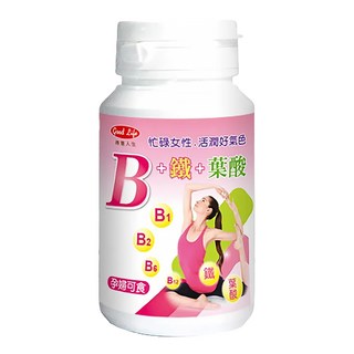 good Life 得意人生 女性 B + 鐵, 30顆, 1罐