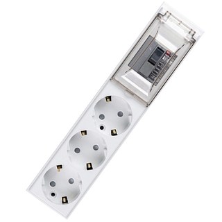 이어지다 고용량 멀티탭 3구 OS 배선, 1.5m, 화이트, 1개