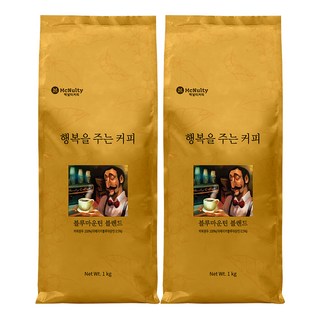 맥널티커피 행복을 주는 커피 블루마운틴 원두, 핸드드립, 1kg, 2개