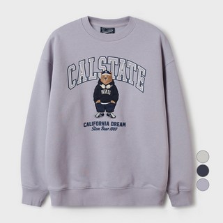 WHO.A.U 男款 Steve 貼布大學T WHMWF2222U