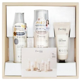 Derma Eco植萃呵護 禮盒 Set 內含有機蘆薈護手霜、私密處潔淨慕斯、有機蘆薈保濕潔顏露, 1盒