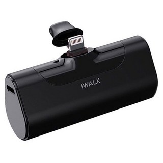 Iwalk Battery 經典款四代直插式行動電源 加長版 20W, 蘋果Lightning專用頭, 鋼琴黑
