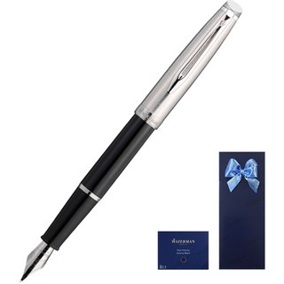 WATERMAN 威迪文 Emblem Core CT 鋼筆 + 卡式墨水管套組, 黑色(鋼筆), F